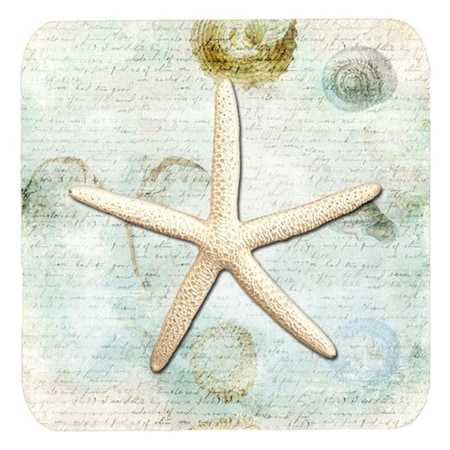 Carolines Treasures SB3036FC Starfish Foam Coasters - Set Of 4; 3.5 X 3.5 In.